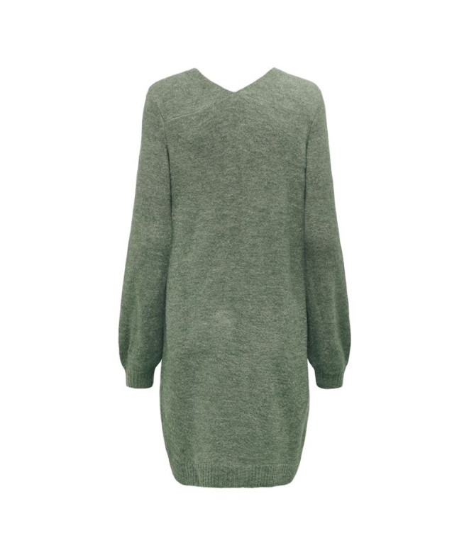 Vestido Only Jdyelanora L/S V-Neck Knt Noos...