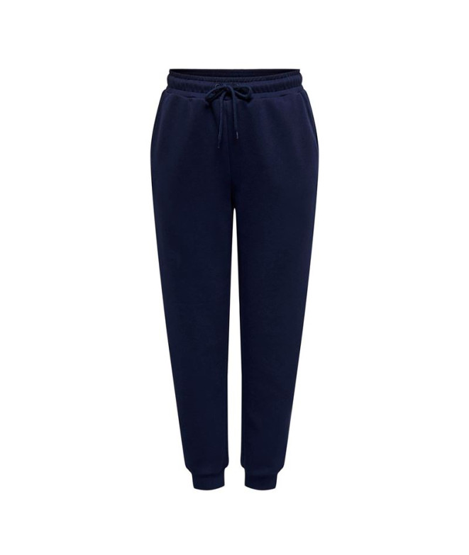 Calça Only Onplounge Life Hw Reg Noos Maritime Blue Mulher