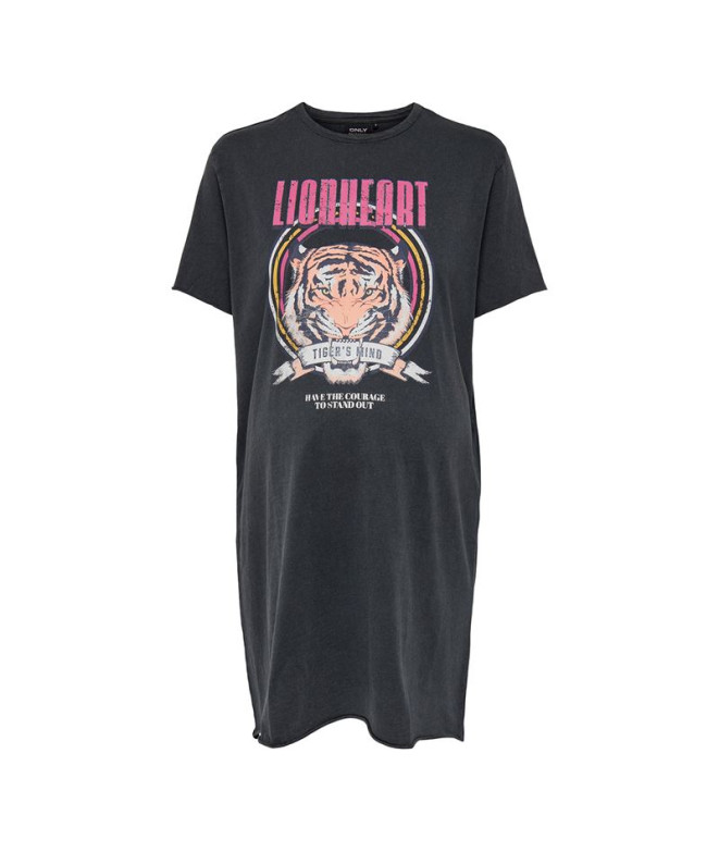 Vestido Only Olmlucy Life S/S Animal Noos Phantom Print:Lionhe Mujer