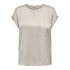 Camiseta Only Onllieke S/S Satin Mix Noos Mulher Dove