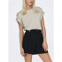 Camiseta Only Onllieke S/S Satin Mix Noos Mulher Dove
