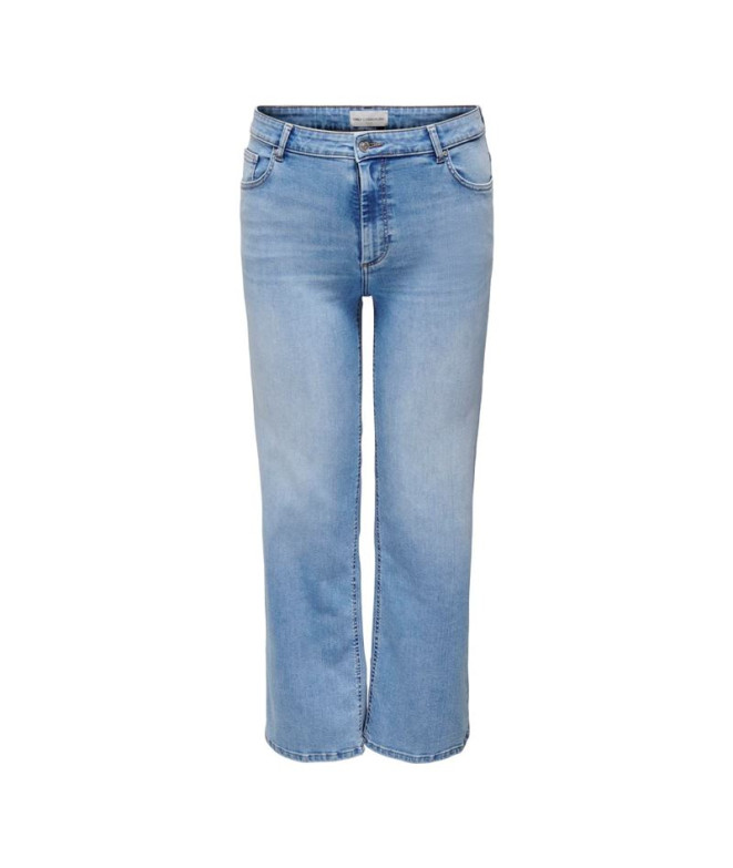 Pantalón Only Carwilly Hw Wide Dnm Tai006 Noos Mujer Light Azul Denim