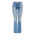 Calça Only Onlblush Lw Flared Dnm Rea155 Noos Mulher Light Medium Azul