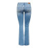 Calça Only Onlblush Lw Flared Dnm Rea155 Noos Mulher Light Medium Azul