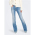 Calça Only Onlblush Lw Flared Dnm Rea155 Noos Mulher Light Medium Azul