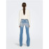 Calça Only Onlblush Lw Flared Dnm Rea155 Noos Mulher Light Medium Azul