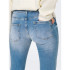 Calça Only Onlblush Lw Flared Dnm Rea155 Noos Mulher Light Medium Azul