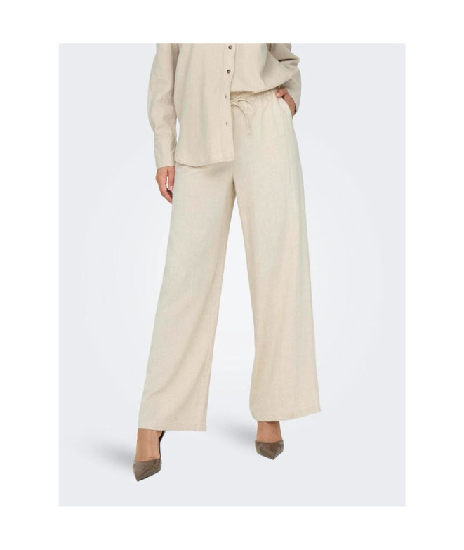 Pantalón Only Jdysay Hw Linen Wide Noos Mujer...