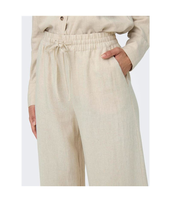 Pantalón Only Jdysay Hw Linen Wide Noos Mujer...