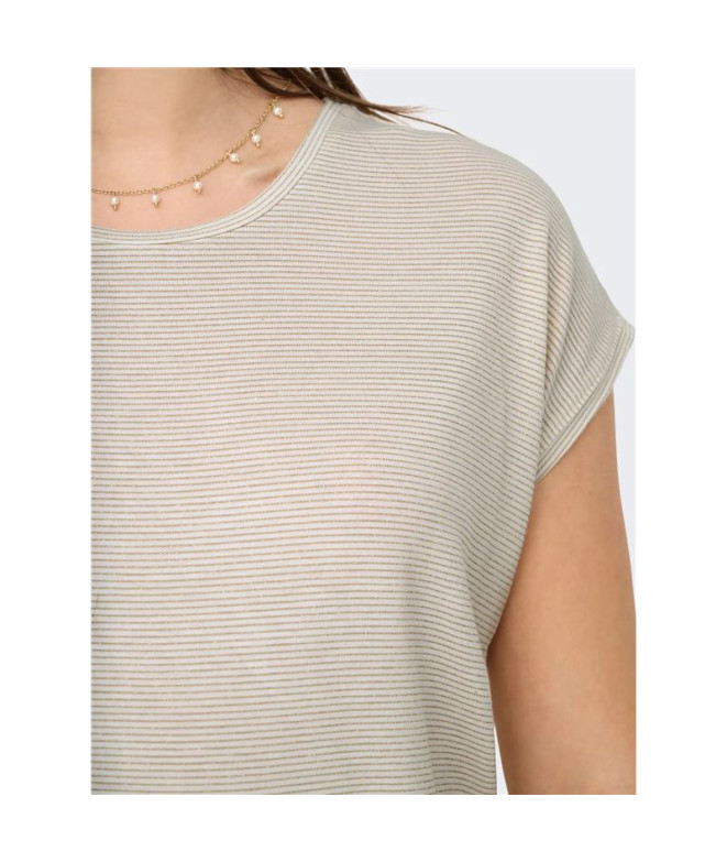 Camiseta Only Onlclaudia S/S Glitter Noos...