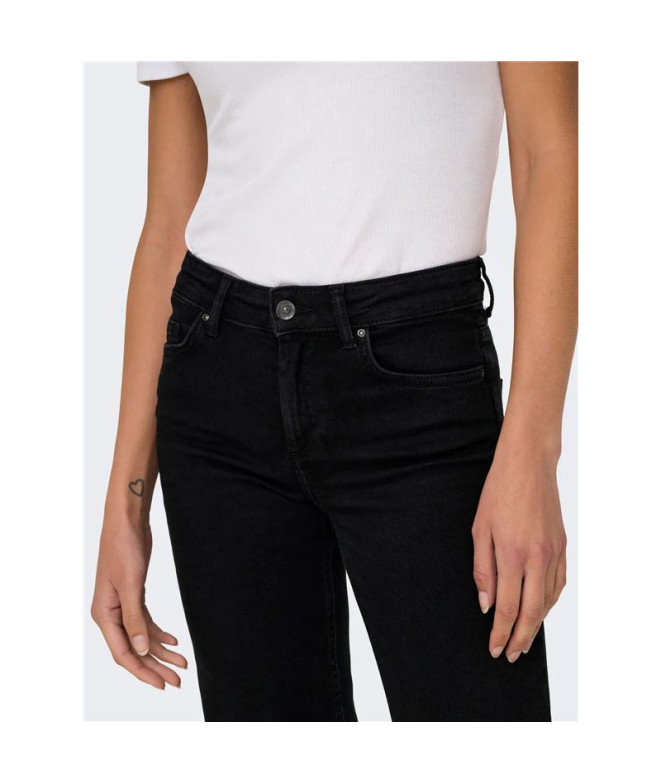 Calça Only Onlblush Mid Straight Dnm Rea2343...