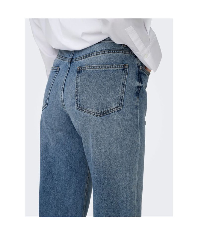 Pantalón Only Onlella Mw Straight Tai519 Dnm...