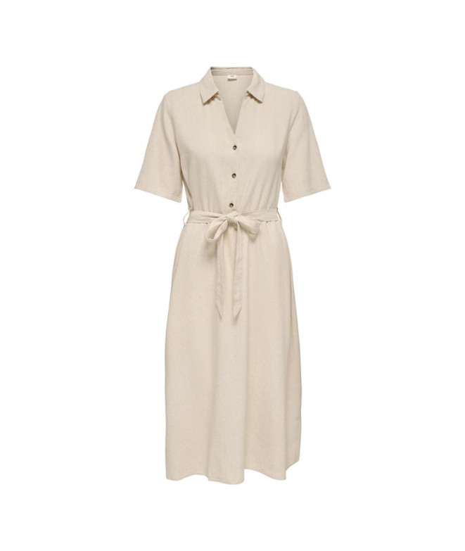 Vestido Only Jdysay 2/4 Midi Noos Mulher Aveia