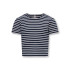 Camiseta Only Kognella Striped S/S O-Neck Noos Niña Night Sky
