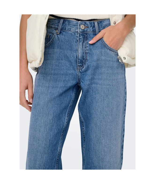 Pantalón Only Onllumi Mw Mom Straight Dnm...
