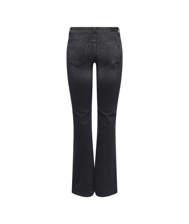 Calça Only Onlblush Lw Flared Dnm Rea1099 Noos...
