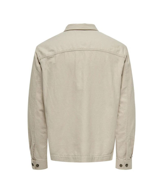 Camisa Only & Sons Onskennet Ls Linen Over Noos...