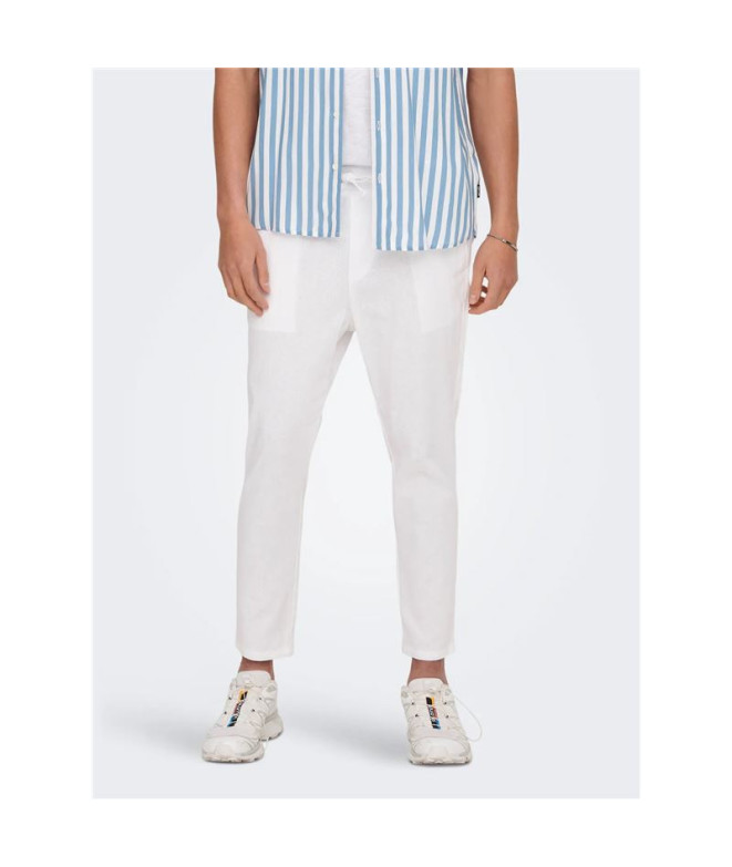 Pantalón Only & Sons Onslinus Crop 0007 Cot Lin...