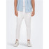 Pantalón Only & Sons Onslinus Crop 0007 Cot Lin Noos Hombre Bright Blanco