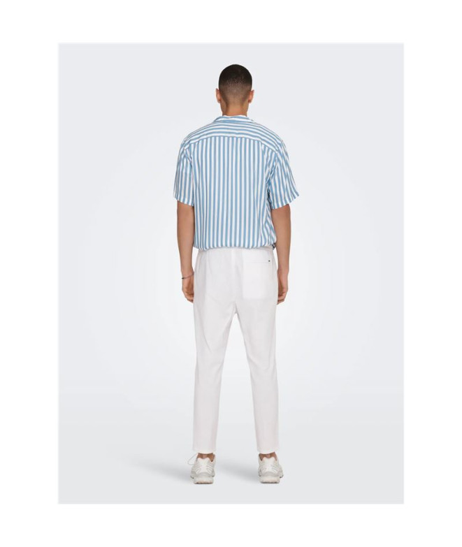 Pantalón Only & Sons Onslinus Crop 0007 Cot Lin...