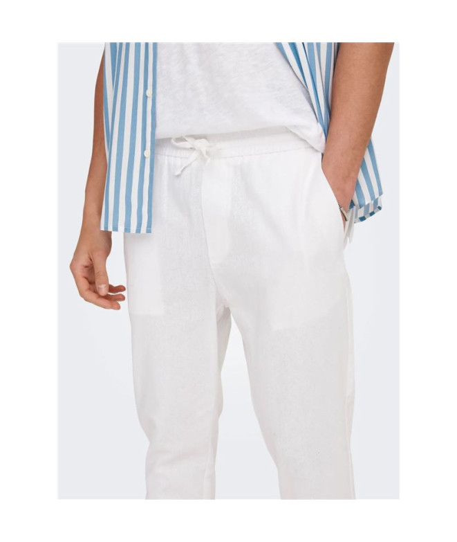Pantalón Only & Sons Onslinus Crop 0007 Cot Lin...