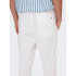 Pantalón Only & Sons Onslinus Crop 0007 Cot Lin Noos Hombre Bright Blanco