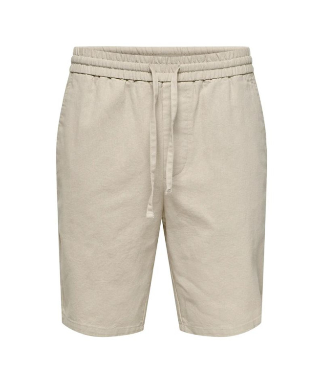 Pantalón Only & Sons Onslinus 0007 Cot Lin Noos Hombre Silver Lining