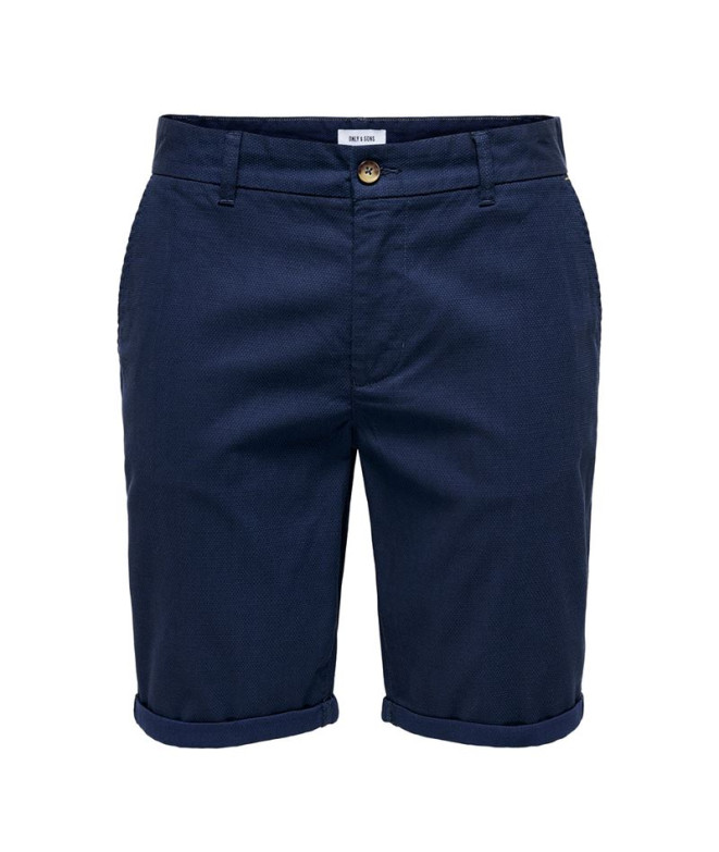 Pantalón Only & Sons Onspeter Dobby 0058 Noos Dark Navy Detail:Med Hombre