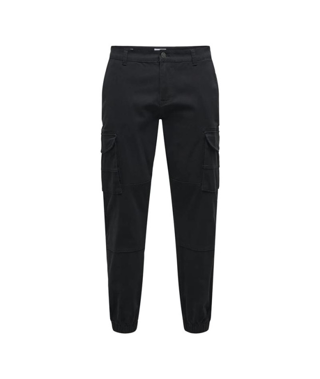 Calça Only & Sons Onscarter Life Cargo Cuff 0013 Noos Mulher Preto