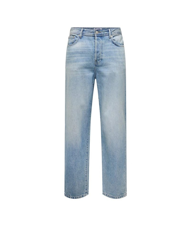 Pantalón Only & Sons Onsfade Loose Lb 2330 Tai Dnm Noos Hombre Light Azul Denim