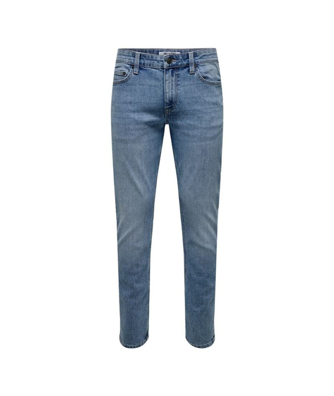 Pantalón Only & Sons Onsloom Slim Lb 2529 Pim Dnm Noos Hombre Light Azul Denim