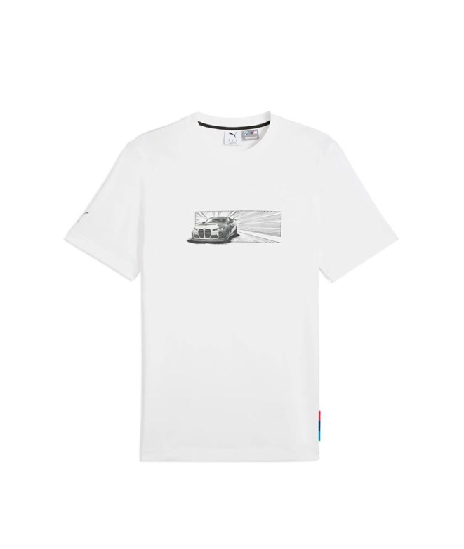 Camiseta Puma Bmw Car Graphic, Whi Hombre