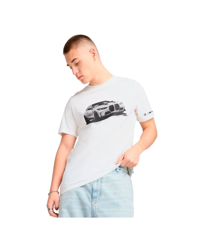 T-shirt Puma Bmw Essentials Graphic, Whi Homme