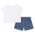 Set Converse Cnvg Boxy Tee & Short Set Menina Lakeside Azul