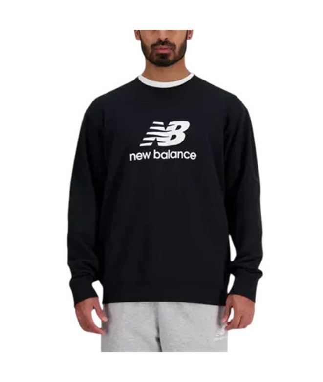 Moletom New Balance Sport Essentials French Terry Logo Homem Preto