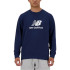 Moletom New Balance Sport Essentials French Terry Logo Homem Azul Marinho