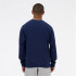 Moletom New Balance Sport Essentials French Terry Logo Homem Azul Marinho