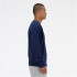 Moletom New Balance Sport Essentials French Terry Logo Homem Azul Marinho