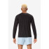 T-shirt de Trail Nnormal Merino à manches longues Homme Noir