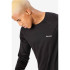 T-shirt de Trail Nnormal Merino à manches longues Homme Noir