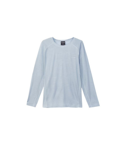 Camiseta de Trail Nnormal Merino de Manga Longa Homem Azul