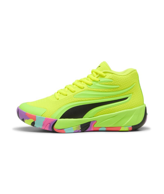 Zapatillas de Baloncesto Puma Court Pro Marble Infantil Amarillo
