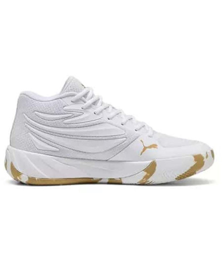 Chaussures de Basket-ball Puma Court Pro Marble Enfant Blanc 2