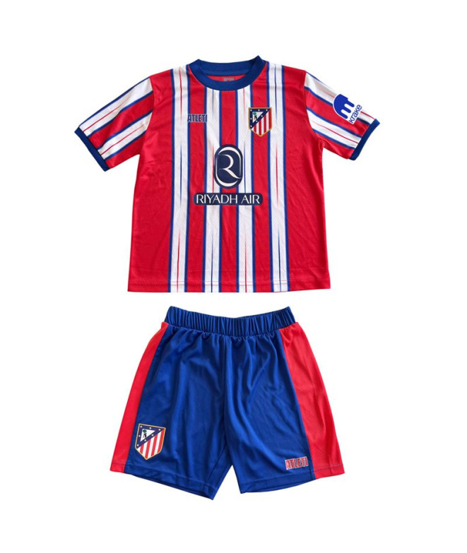 Equipamento Oficial do Atlético de Madrid Casa 24/25 Infantil