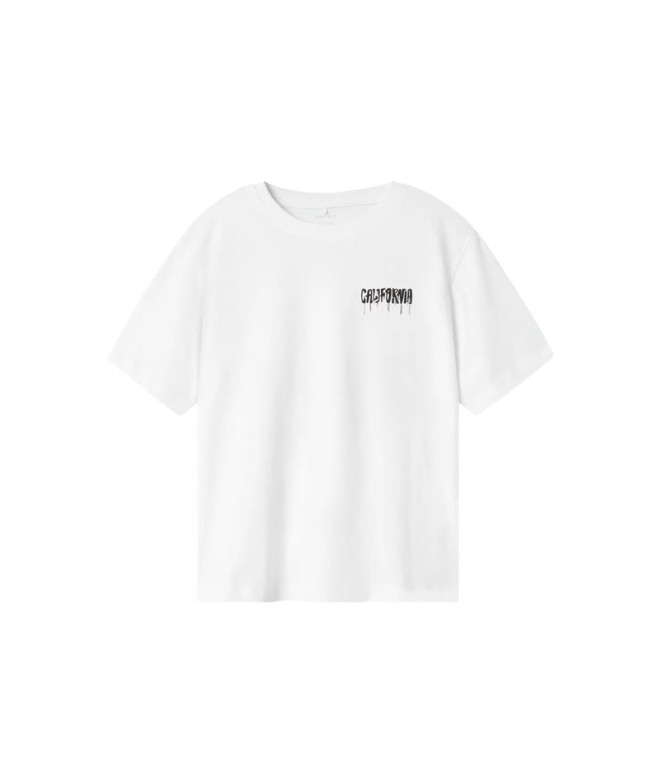 Camiseta name it Nkmzulla Ss Nreg Box Noos Infantil Bright White