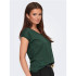Camiseta Only Onlsilvery S/S V Neck Lurex Noos Sycamore Mujer
