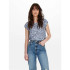 Camiseta Only Onlvic S/S Aop Noos Vintage Indigo Aop:R Mujer