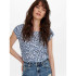 Camiseta Only Onlvic S/S Aop Noos Vintage Indigo Aop:R Mujer