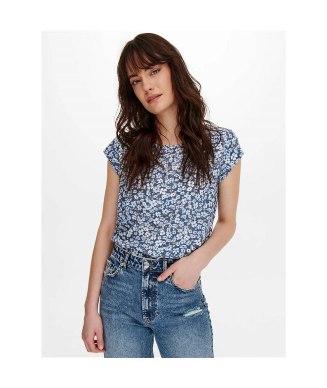 Camiseta Only Onlvic S/S Aop Noos Vintage...