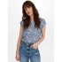 Camiseta Only Onlvic S/S Aop Noos Vintage Indigo Aop:R Mujer